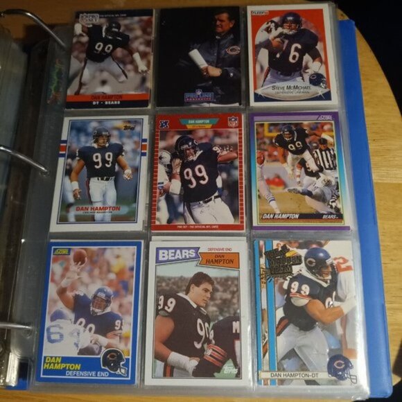 Steve McMichael  Mike Ditka Dan Hampton 9 Card Lot  Chicago Bears - Picture 1 of 2